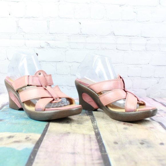 SANITA Strappy Slip On Wedge Sandals Size 10 / 40 - Picture 3 of 9